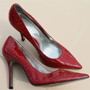 Jessica Simpson cherry red heels size 9